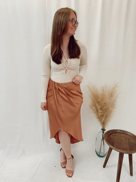 Tori Pleated Tulip Skirt