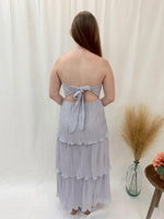 Lavender Haze Ruffled Midi Dress