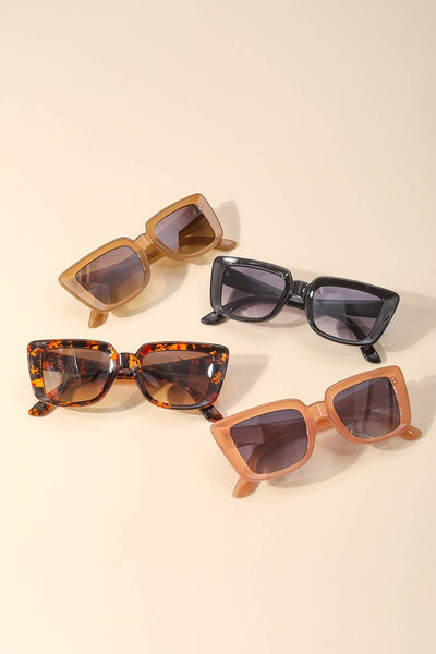 Square Acetate Sunglasses Set