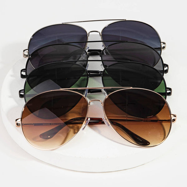 Assorted Metal Frame Aviator Sunglasses