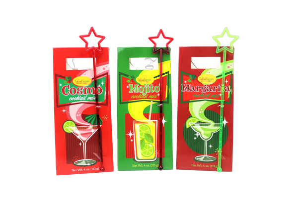Retro Cocktail Bags with Wands (4oz)