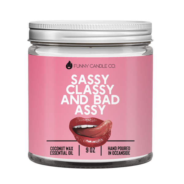 Funny Candles - Les Creme - Sassy, Classy and Bad As*y - 9 oz